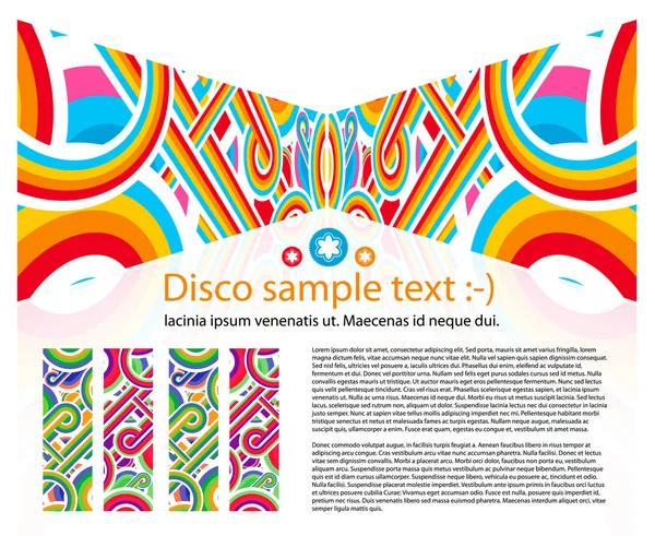 Abstracte disco achtergrond — Stockvector