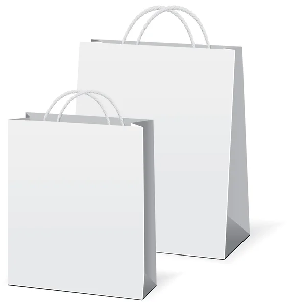 Vektor nákupní tašky papírové — Stockový vektor