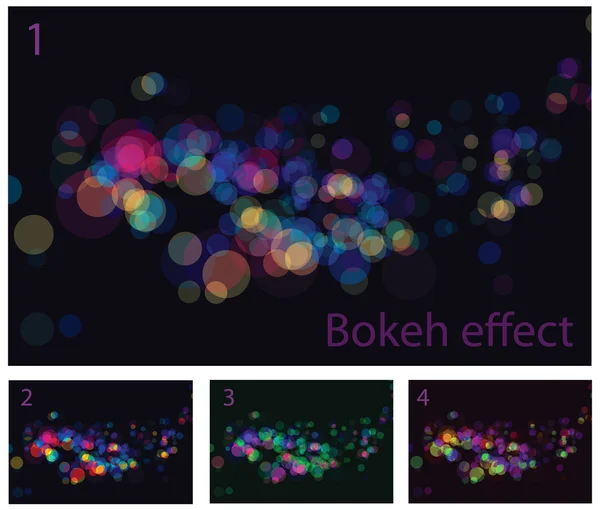 Αφηρημένο φώτα bokeh αποτελέσματα — Διανυσματικό Αρχείο