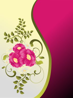 Flower background design clipart