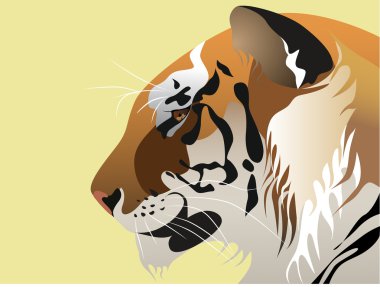 Tiger head clipart