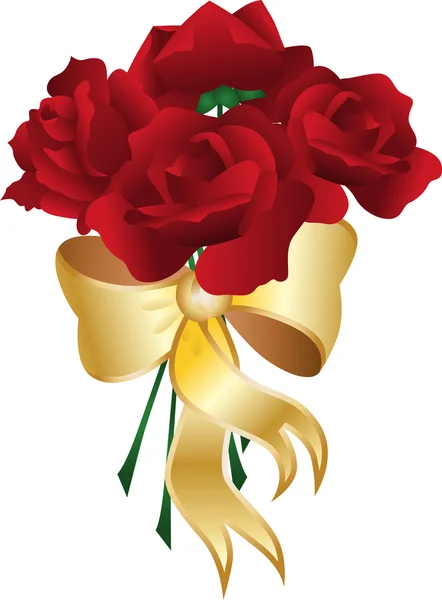 Roses bouquet — Stock Vector