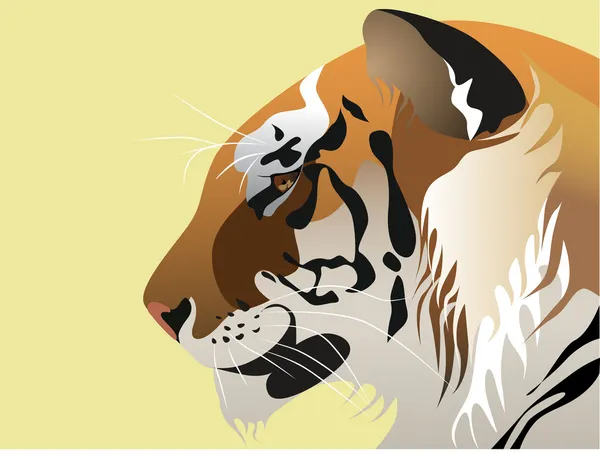 Cabeza de tigre — Archivo Imágenes Vectoriales