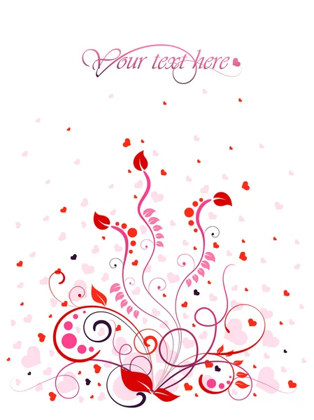Belle carte de Saint Valentin — Image vectorielle