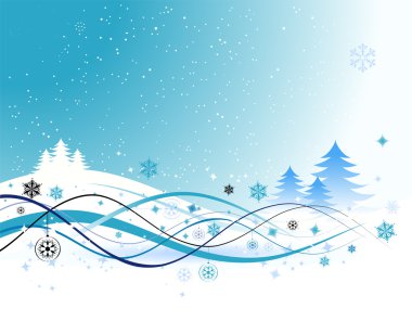 Christmas holiday background, vector ill clipart