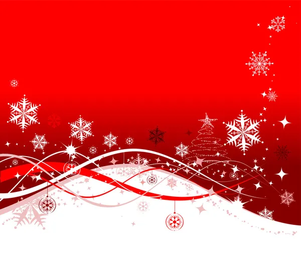 Christmas holiday background, vector ill — Stock Vector