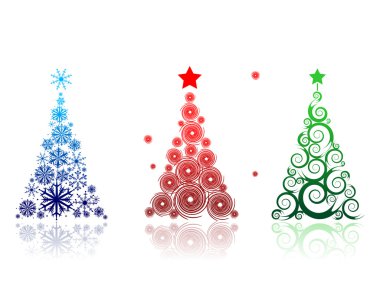 Christmas tree beautiful for your design clipart