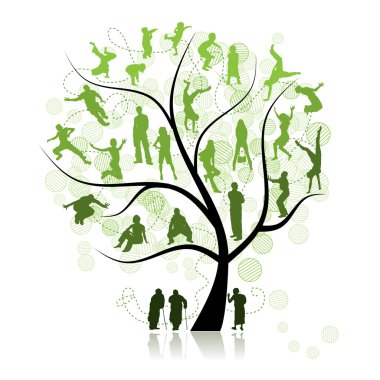 Family tree, relatives clipart