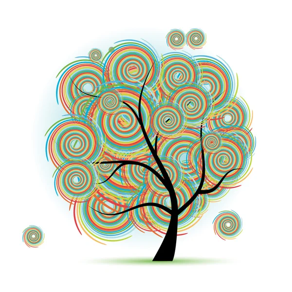 Umění strom fantazie — Stockový vektor