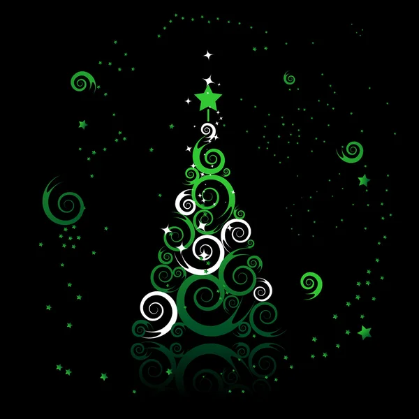 Gyönyörű karácsonyfa — Stock Vector