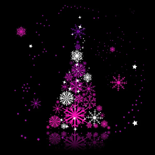 美しいクリスマス ツリー — ストックベクタ