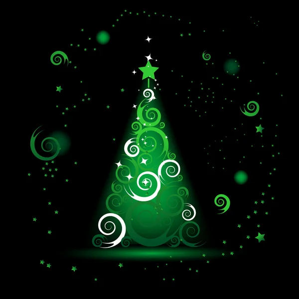 Árbol de Navidad hermoso — Archivo Imágenes Vectoriales