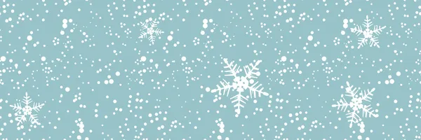 Blizzard d'hiver, fond sans couture — Image vectorielle