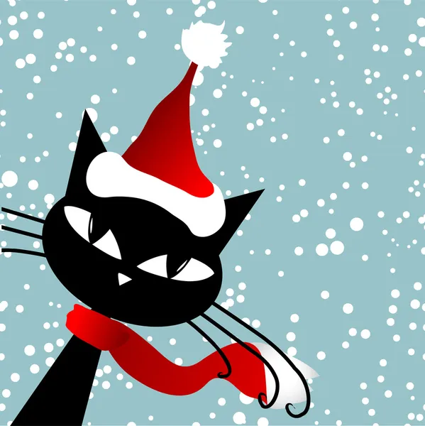 christmas cat clipart free