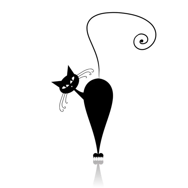 Cat silhouette Vector Art Stock Images | Depositphotos