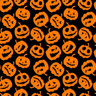 Halloween holiday, seamless background clipart
