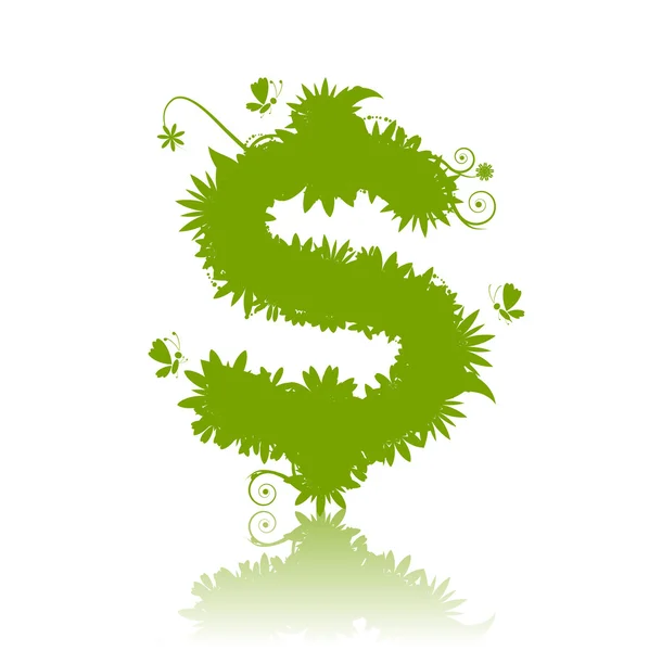 Dollar signe vert — Image vectorielle