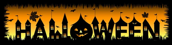 Halloween party background — Stock Vector