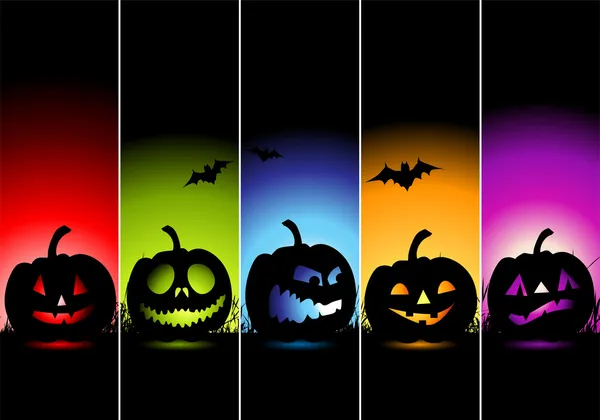 Halloween bannery pro váš design Stock Vektory