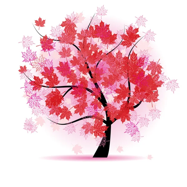 Acero, autunno caduta foglia — Vettoriale Stock