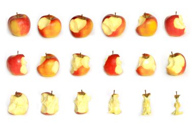 Apple eating clipart