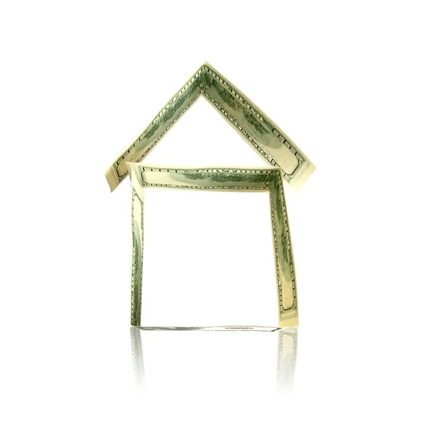 Dollar huis concept — Stockfoto