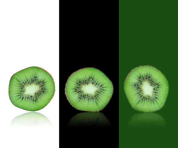 stock image Green kiwi background