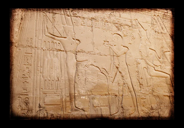 Egiziano canta sul muro — Foto Stock