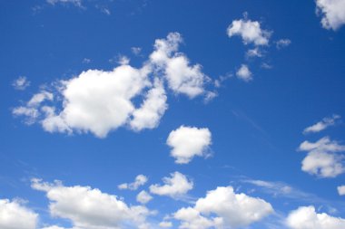 Clouds on blue sky clipart