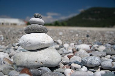 Stones on the beach clipart