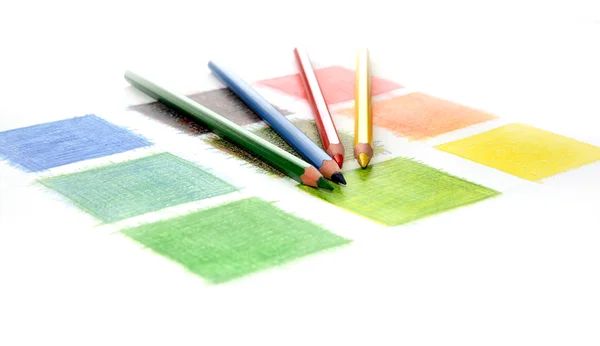 Цветная смесь, карандаши — стоковое фото