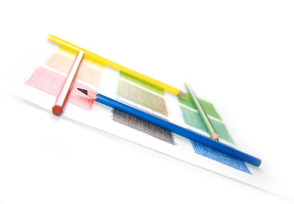 Kleurenmix, potloden — Stockfoto