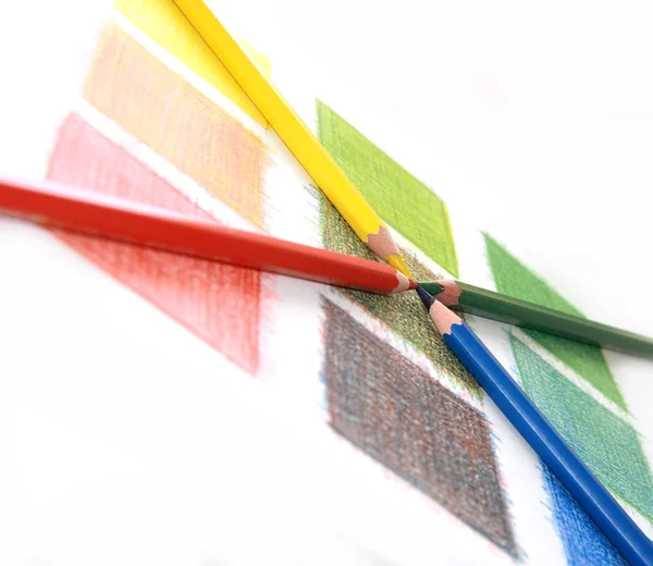 Color mix, pencils — Stock Photo, Image
