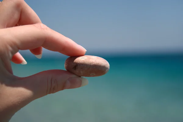 Piedra en mano — Foto de Stock