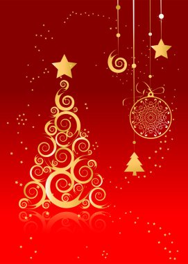 Christmas card for your design clipart