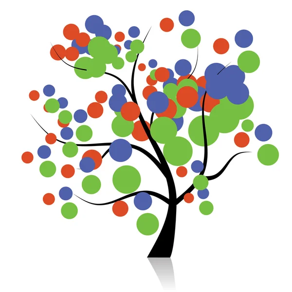 Legrační umění strom pro návrh — Stockový vektor