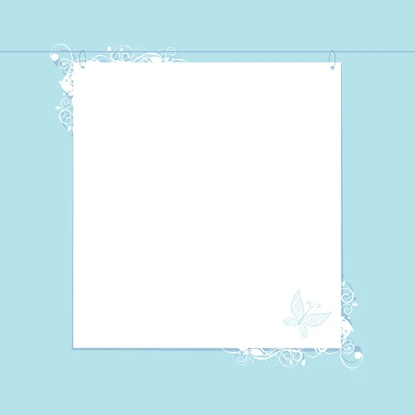 Weiße Papierform — Stockvektor