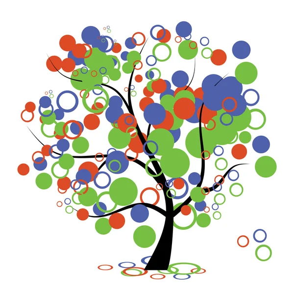 Legrační umění strom pro návrh — Stockový vektor