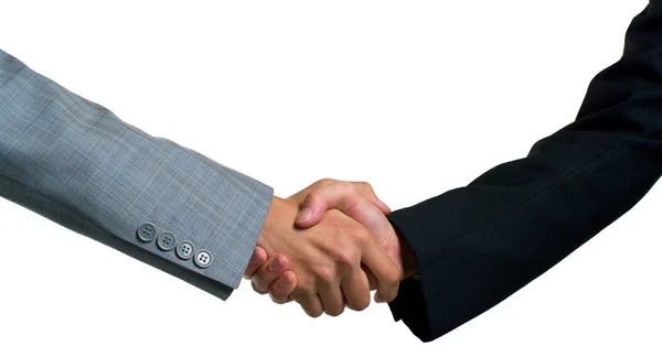 Stock image Handshake on the white