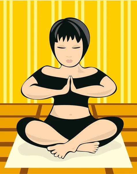 Chica meditando — Foto de Stock