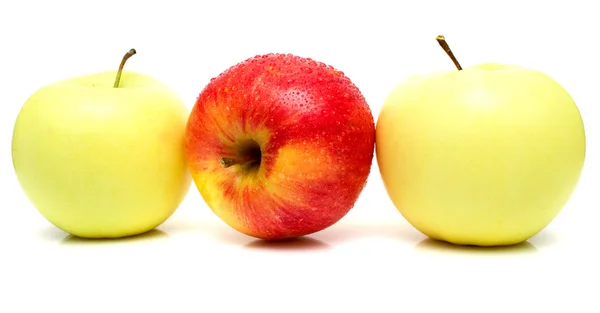 Manzanas rojas y amarillas —  Fotos de Stock