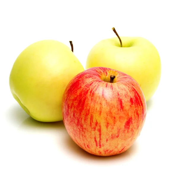 Červená a žlutá jablka — Stock fotografie