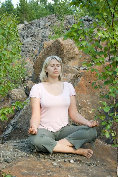 stock image Meditating woman