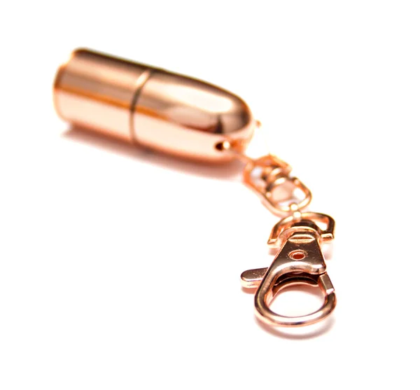 Charme de cobre brilhante para chaves — Fotografia de Stock