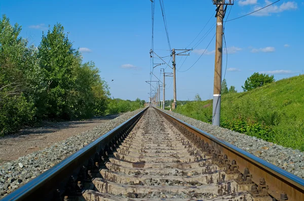 Railroad at noon — Stock Photo, Image