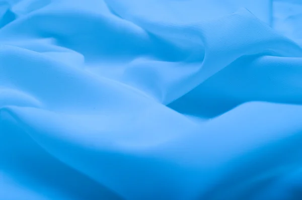 Blauer Seidenstoff — Stockfoto