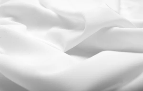 White silk fabric with wave — Stock Photo, Image