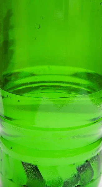 Green plastic bottle — Stock Photo, Image