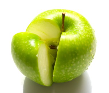 Green apple clipart