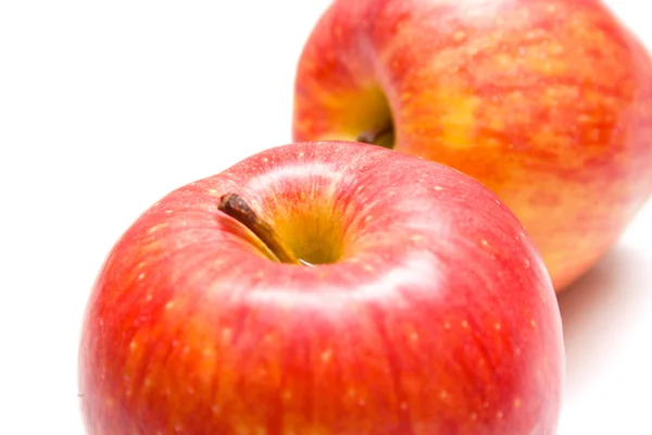 Fragment av röda äpplen — Stockfoto